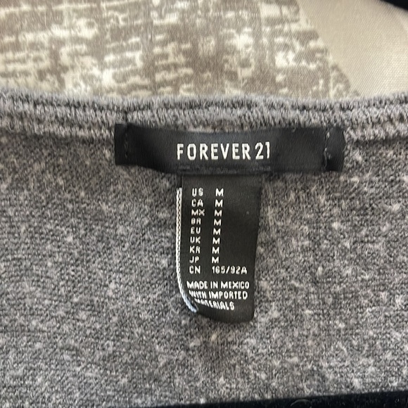 Grey drawstring cropped warm long sleeve - Picture 4 of 4